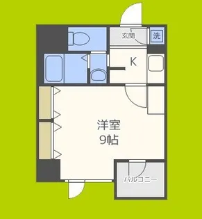 ルクレ西長堀【3階】の間取り