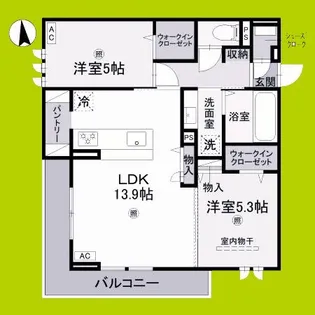 ホクラニ スクエア【2階】の間取り
