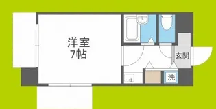 リーガル弁天町【6階】の間取り