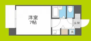 リーガル弁天町【7階】の間取り