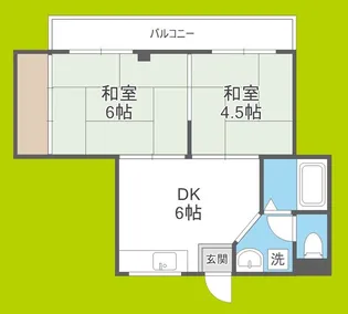 アローハイツ【3階】の間取り