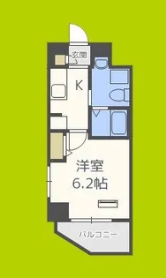 エイペックス京町堀II【2階】の間取り