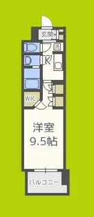 コンフォリア阿波座【12階】の間取り