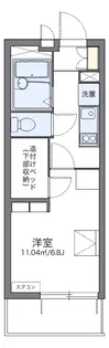 レオパレスアーク姫島【3階】の間取り