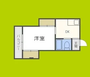 ニューライフ赤坂【5階】の間取り