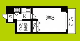ロータリー天神橋【6階】の間取り