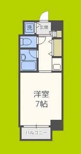 片町コート【7階】の間取り