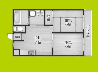 アーバンハイム帝塚山【3階】の間取り