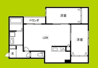 St.Polaris藤井寺【1階】の間取り