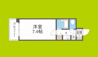 エスティライフ梅田新道【4階】の間取り