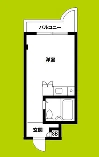 エアハウス矢田駅前【6階】の間取り