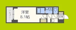 S-RESIDENCE阿波座WEST【12階】の間取り