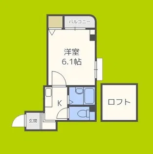 カルムI【5階】の間取り