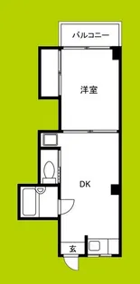 鶴見サンマンション【1階】の間取り