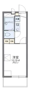レオパレスセジュール野江【1階】の間取り