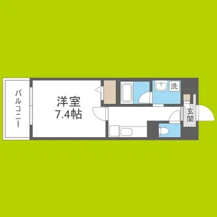 ソレアードコート【4階】の間取り
