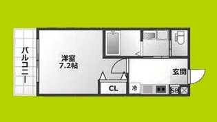ALEGRIA枚方公園Ⅱ【1階】の間取り