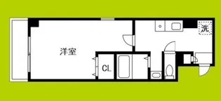 ルミエール瓦屋町【6階】の間取り