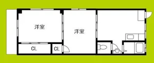 かねまつ上新庄マンション【2階】の間取り