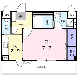 プリマ・クラッセ十八条【2階】の間取り