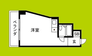 相川有明ハイツ【4階】の間取り