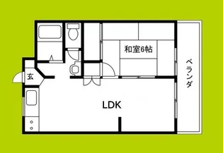淡路第3ダイヤモンドハイム【6階】の間取り