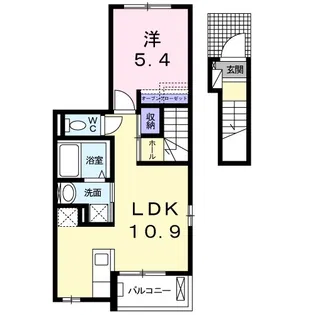 カ−サプラシ−ド【2階】の間取り