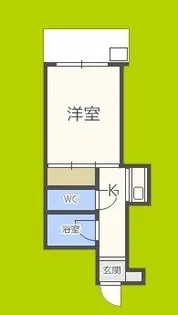 井下カウベル帝塚山【1階】の間取り