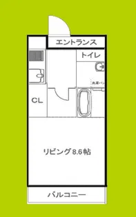 ラフィール十三【8階】の間取り