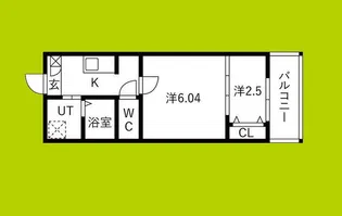 北条町シーエム ヌフ【1階】の間取り