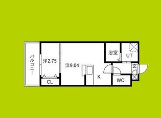 北条町シーエム ヌフ【1階】の間取り