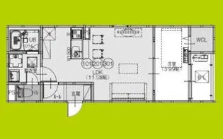 F+style藤井寺林3号館【1階】の間取り