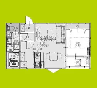 F+style藤井寺林3号館【3階】の間取り