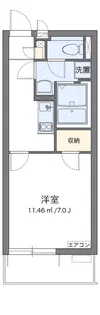 クレイノ粉浜【3階】の間取り
