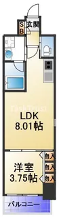 1LDKの間取り画像