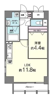 T・Y天六【3階】の間取り