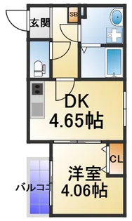 ドゥエリング高殿【2階】の間取り