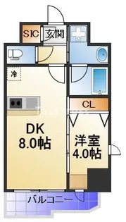 エステムコート大阪福島ルアーナ【2階】の間取り
