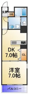 FUKUE BLD松ヶ枝町【2階】の間取り