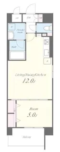 パラッツオ南森町【4階】の間取り