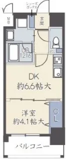 アザレア梅田【6階】の間取り