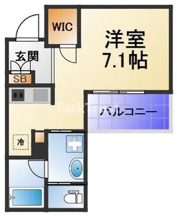ウェルスクエア都島【2階】の間取り