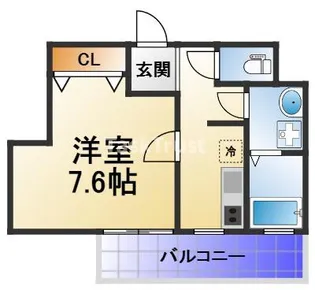 アクアカデーレ大宮【2階】の間取り