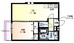 フジパレス高殿【2階】の間取り