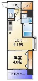 WOB京橋【6階】の間取り