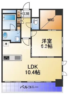 アークアベニュー梅田北【7階】の間取り