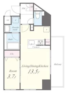 MBC RESIDENCE【8階】の間取り