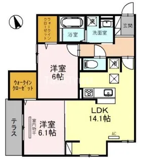 WEALTH JOTO【1階】の間取り