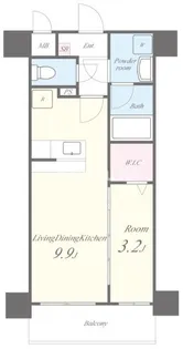 エクセルシア天神橋【7階】の間取り
