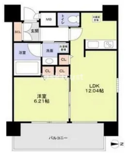 プレジオ天神橋ⅠⅠ【8階】の間取り